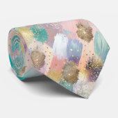 Cravate Motif de brosse diagonale dynamique (Roulé)