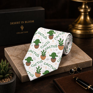 Cravate Motif de cactus sauvage
