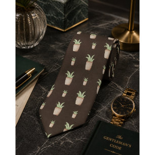 Cravate Motif de cactus sauvage