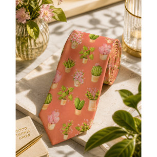 Cravate Motif de cactus sauvage