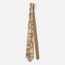 Motif de caméra vintage en couleurs Brown