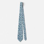 Cravate Motif de camouflage bleu (Devant)