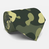 Cravate Motif de camouflage militaire (Roulé)