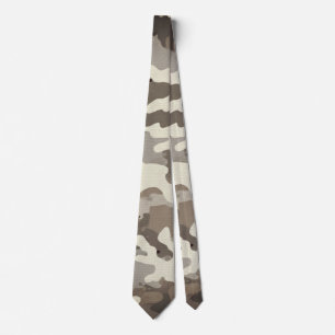 Cravate Motif de camouflage militaire d'hiver