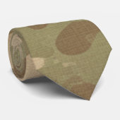 Cravate Motif de camouflage militaire du désert (Roulé)