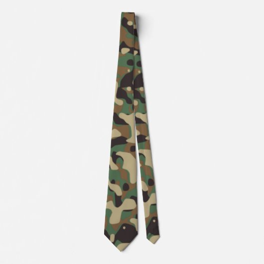 Cravate Motif de camouflage militaire numérique pour les z (Devant)