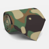 Cravate Motif de camouflage militaire numérique pour les z (Roulé)