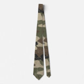Cravate Motif de camouflage militaire rétro (Devant)
