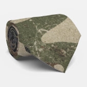 Cravate Motif de camouflage militaire rétro (Roulé)