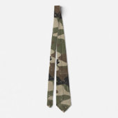 Cravate Motif de camouflage militaire rétro (Dos)