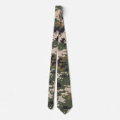 Cravate Motif de camouflage numérique vert (Dos)