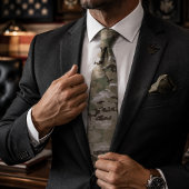 Cravate Motif de camouflage tactique