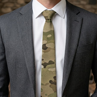 Cravate Motif de camouflage tactique du désert