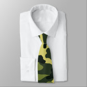 Cravate Motif de camouflage vert (Attaché)