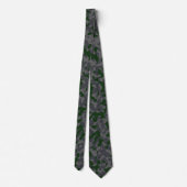 Cravate Motif de camouflage vert, gris foncé et noir (Dos)