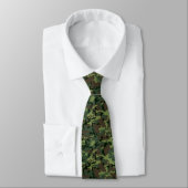 Cravate Motif de camouflage vert Sheriff Badge Monogramme (Attaché)
