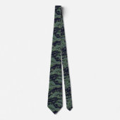 Cravate Motif de camouflage vert Tigerstripe (Devant)