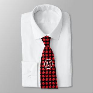 Cravate Motif de cellules sanguines monogrammes