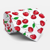 Cravate Motif de cerises fraîches (Roulé)