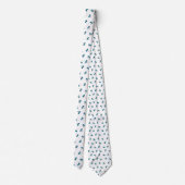 Cravate motif de cerisier bleu (Dos)