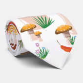 Cravate Motif de champignons mignons (Roulé)