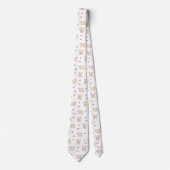 Cravate Motif de chat beige mignon (2) (Devant)