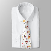 Cravate Motif de chat de vacances mignon (Attaché)