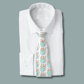 Cravate Motif de chat floral mignon