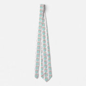 Cravate Motif de chat floral mignon (Dos)