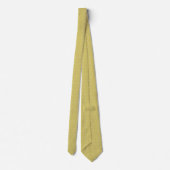 Cravate Motif de chat jaune moutarde (Dos)