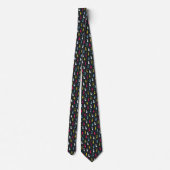 Cravate Motif de chat mignon multicolore (Dos)