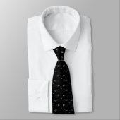 Cravate Motif de chat noir (Attaché)