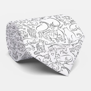 Cravate Motif de chats