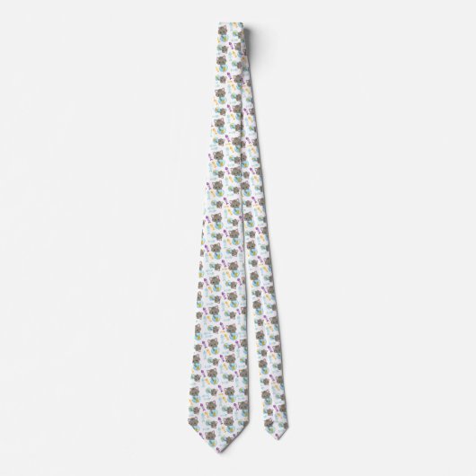 Cravate Motif De Chats, Chats Mignons, Chatons, Poisson (Devant)