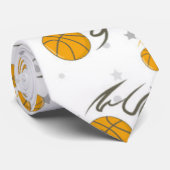 Cravate Motif de chauffage de basket-ball (Roulé)