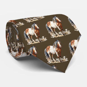 Cravate Motif de cheval en carrelage cool