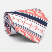 Cravate Motif de Chevaux de Galloping Gris (Roulé)