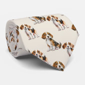 Cravate Motif de chien Beagle mignon (Roulé)