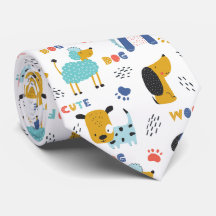 Motif de chien mignon et amusant