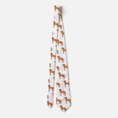 Cravate Motif de chien pointer dessin animé mignon Vizsla (Dos)