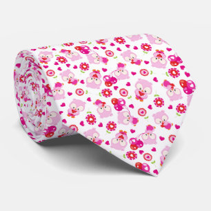 Cravate Motif De Chouettes, Chouettes Mignonnes, Chouettes