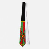 Cravate Motif de cible de Rasta (Devant)