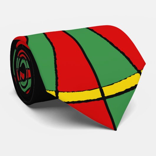 Cravate Motif de cible de Rasta (Roulé)