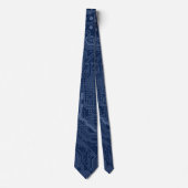 Cravate Motif de circuit Geek bleu (Devant)