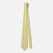 Cravate Motif de citron agrumes méditerranéen (Devant)
