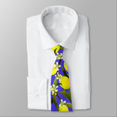 Cravate Motif de citron sicilien fort (Attaché)