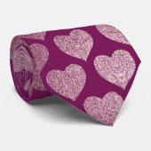 Cravate Motif de coeur (Roulé)