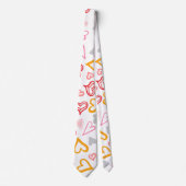 Cravate Motif de coeur 26 (Devant)