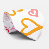 Cravate Motif de coeur 26 (Roulé)