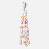 Cravate Motif de coeur 26 (Dos)